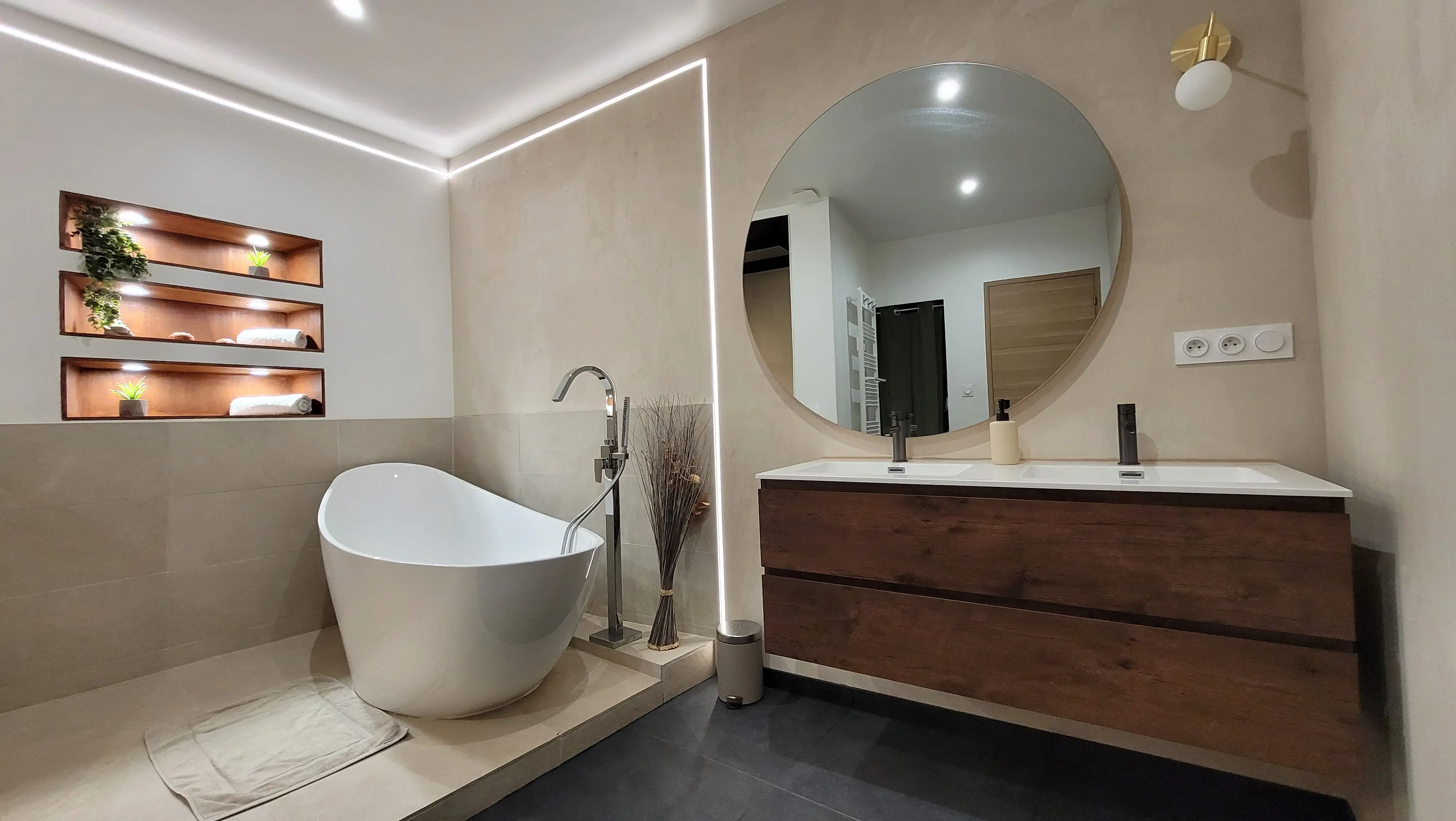 Image d'une salle de bain.